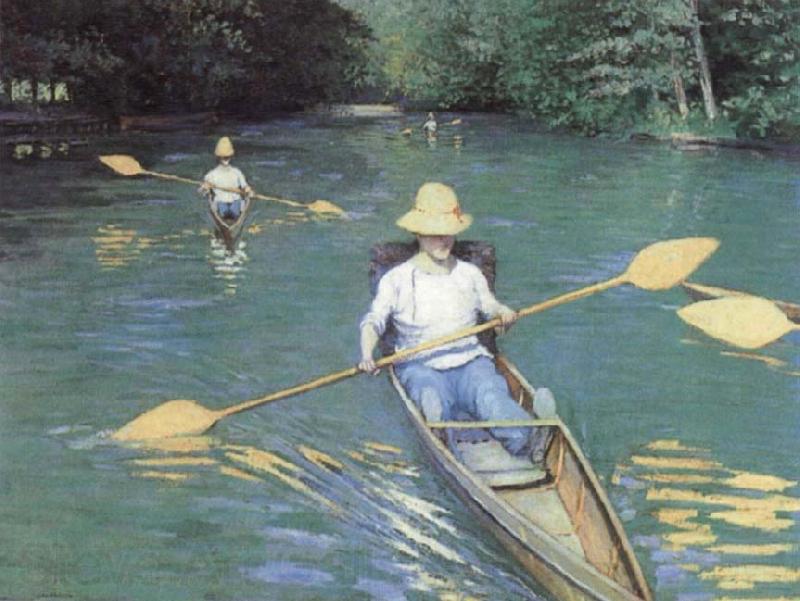 Gustave Caillebotte Bathers about to Dive into the Yerres Norge oil painting art